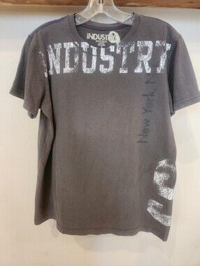 Young Men's Industry Graphic Crew Neck T-Shirt - Charcoal